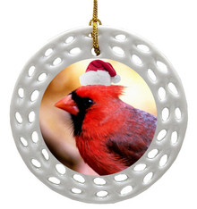 Cardinal Porcelain Christmas Ornament