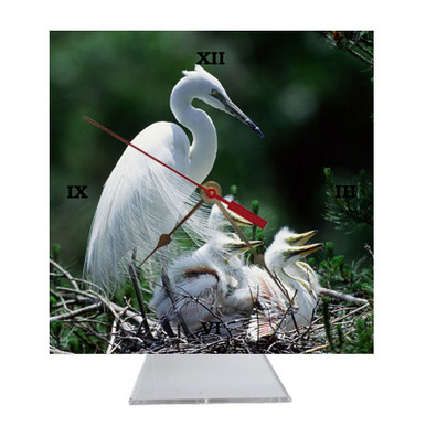 Egret Desk Clock