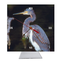 Louisiana Heron Desk Clock