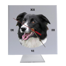 Border Collie Desk Clock