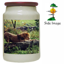 Lion Canister Jar
