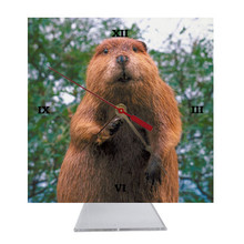 Beaver Desk Clock