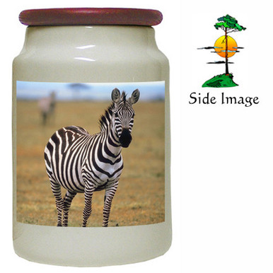 Zebra Canister Jar