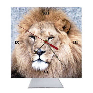 Lion Desk Clock