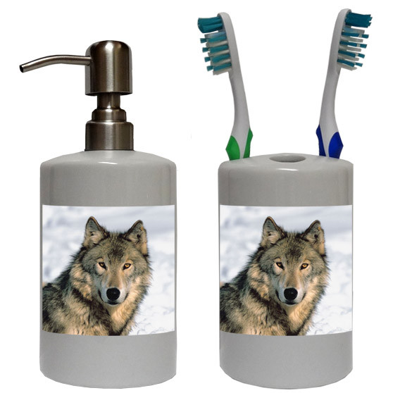 Wolf Bathroom Set