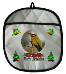 Bee Eater Christmas Pot Holder