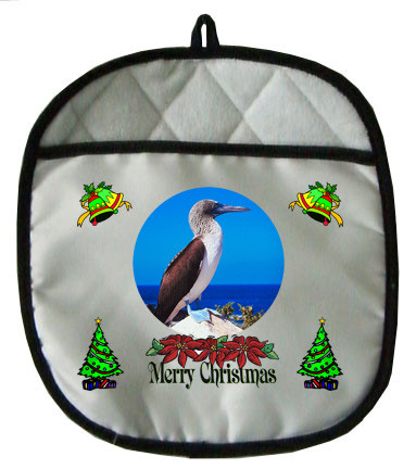 Blue Footed Booby Christmas Pot Holder