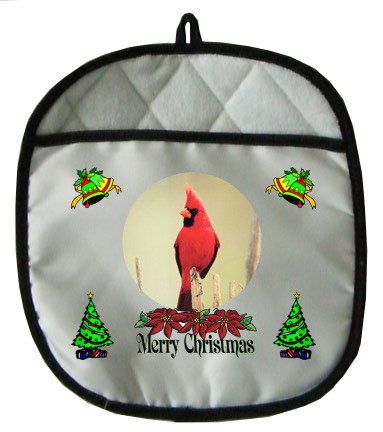 Cardinal Christmas Pot Holder