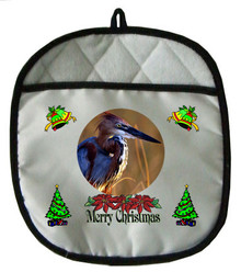 Goliath Heron Christmas Pot Holder