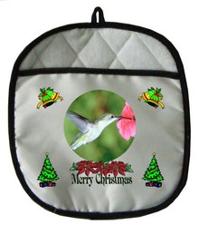 Hummingbird Christmas Pot Holder