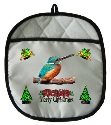 Kingfisher Christmas Pot Holder