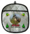 Pied Kingfisher Christmas Pot Holder