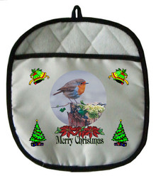 Robin Christmas Pot Holder