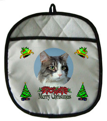 Cat Christmas Pot Holder