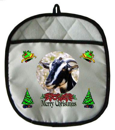 Goat Christmas Pot Holder