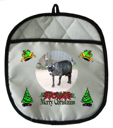 Goat Christmas Pot Holder