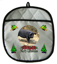Pig Christmas Pot Holder