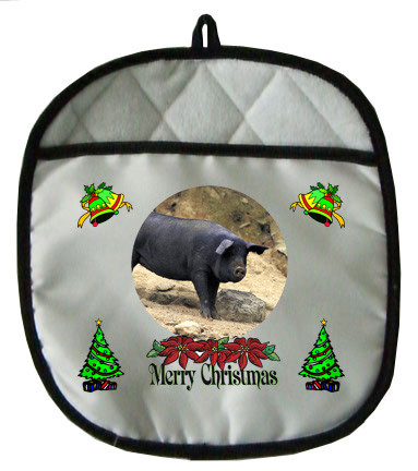 Pig Christmas Pot Holder