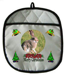 Rabbit Christmas Pot Holder