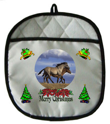 Horse Christmas Pot Holder