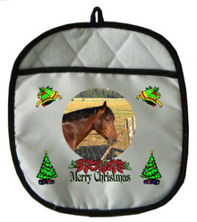 Horse Christmas Pot Holder