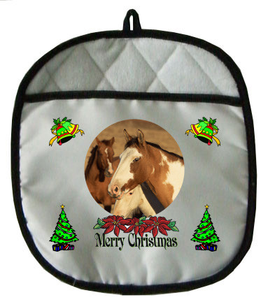 Horse Christmas Pot Holder