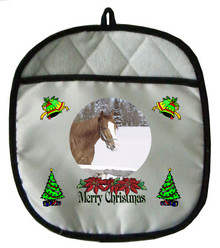 Horse Christmas Pot Holder