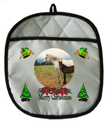 Horse Christmas Pot Holder