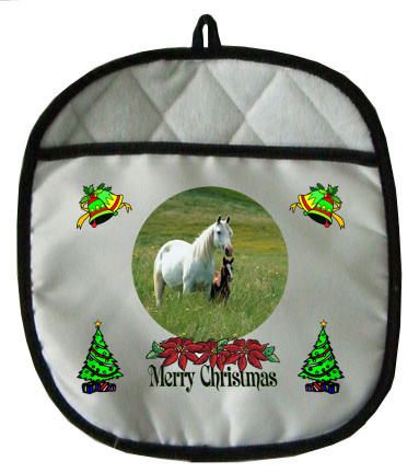 Horse Christmas Pot Holder