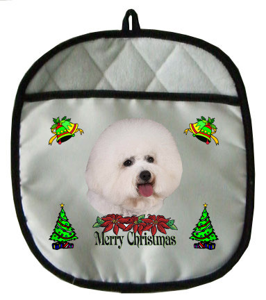 Bichon Christmas Pot Holder