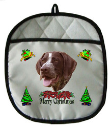 German Shorthaired Pointer Christmas Pot Holder