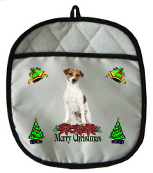 Jack Russell Terrier Christmas Pot Holder