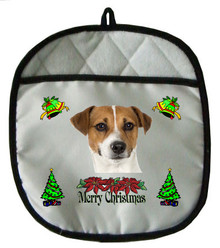Jack Russell Terrier Christmas Pot Holder