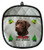 Chocolate Labrador Retriever Christmas Pot Holder