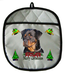 Rottweiler Christmas Pot Holder