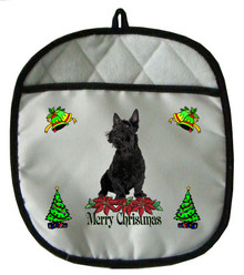 Scottish Terrier Christmas Pot Holder