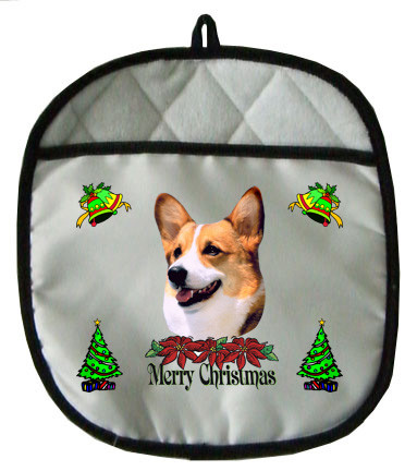 Welsh Corgi Christmas Pot Holder