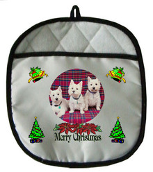 West Highland Terrier Christmas Pot Holder