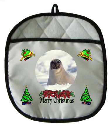 Seal Christmas Pot Holder