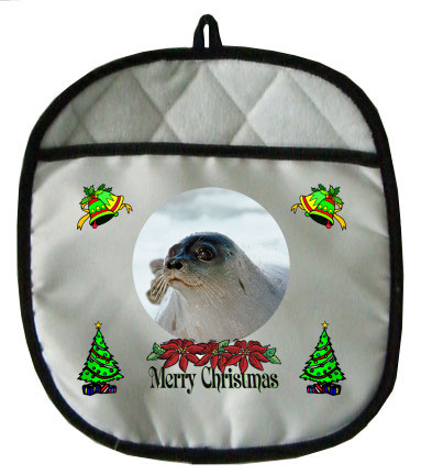 Seal Christmas Pot Holder