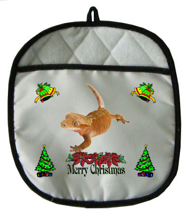 Gecko Christmas Pot Holder