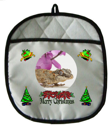 Gecko Christmas Pot Holder