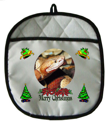 Copperhead Snake Christmas Pot Holder