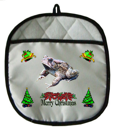 Toad Christmas Pot Holder