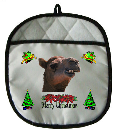 Camel Christmas Pot Holder