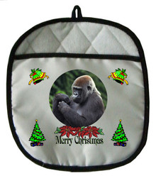 Gorilla Christmas Pot Holder