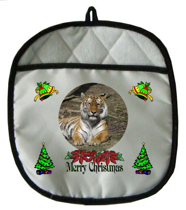 Tiger Christmas Pot Holder