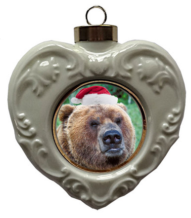 Bear Heart Christmas Ornament