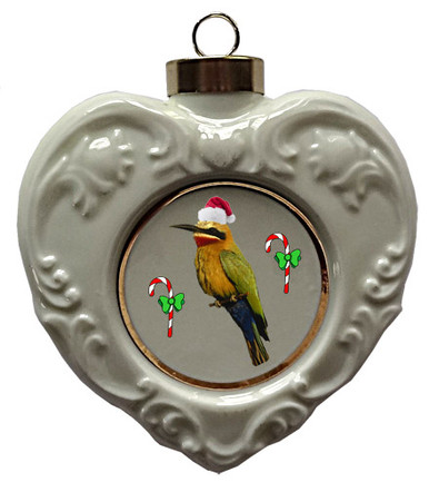 Bee Eater Heart Christmas Ornament