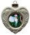 Bluebird Heart Christmas Ornament